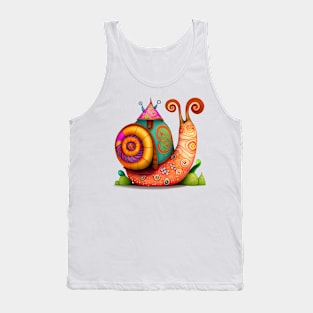 Colorful Snail #2 Tank Top